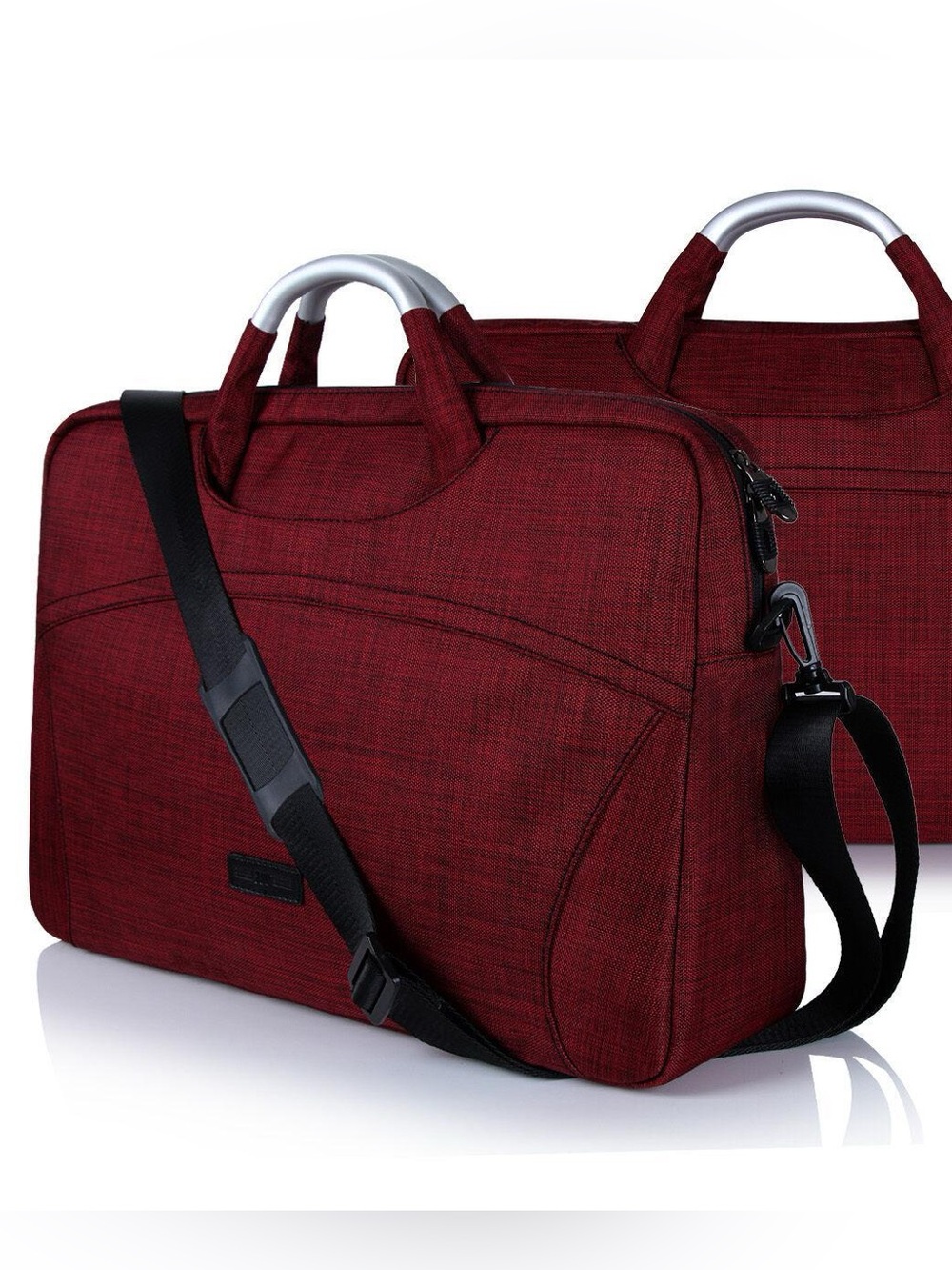 New Red Laptop Briefcase Bag / Case with Strap